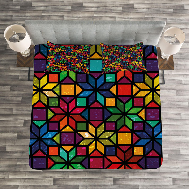 East Urban Home Geometric Coverlet Set Wayfair