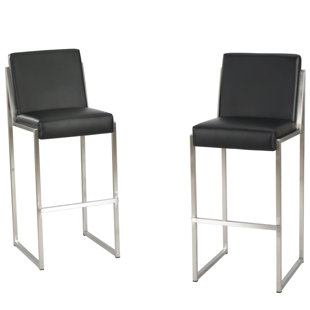 Leather Modern Contemporary Bar Stools You Ll Love Wayfair Save To Idea Board