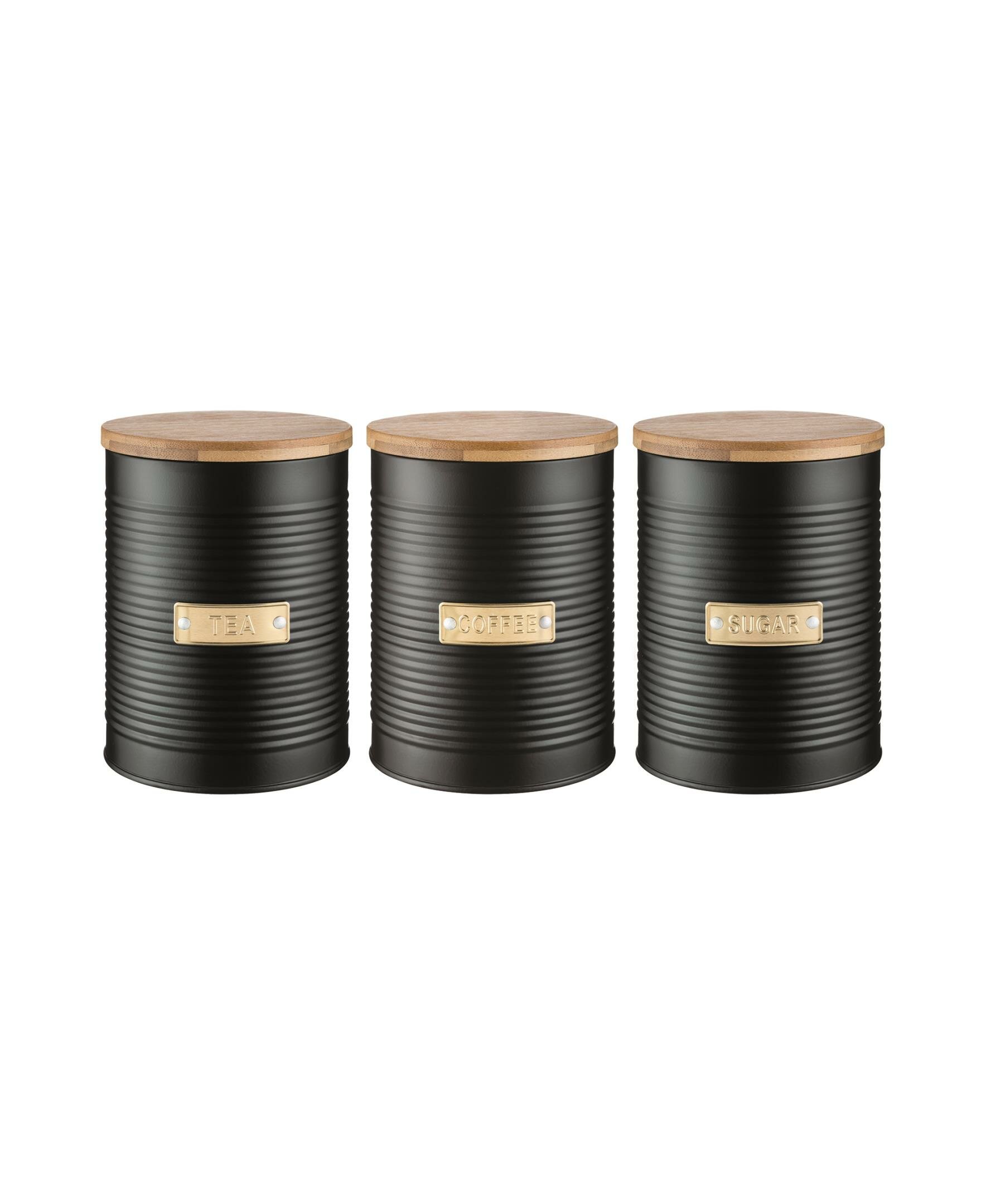 Typhoon Living Otto Airtight Tea Storage Canister with Bamboo Assorted Colors