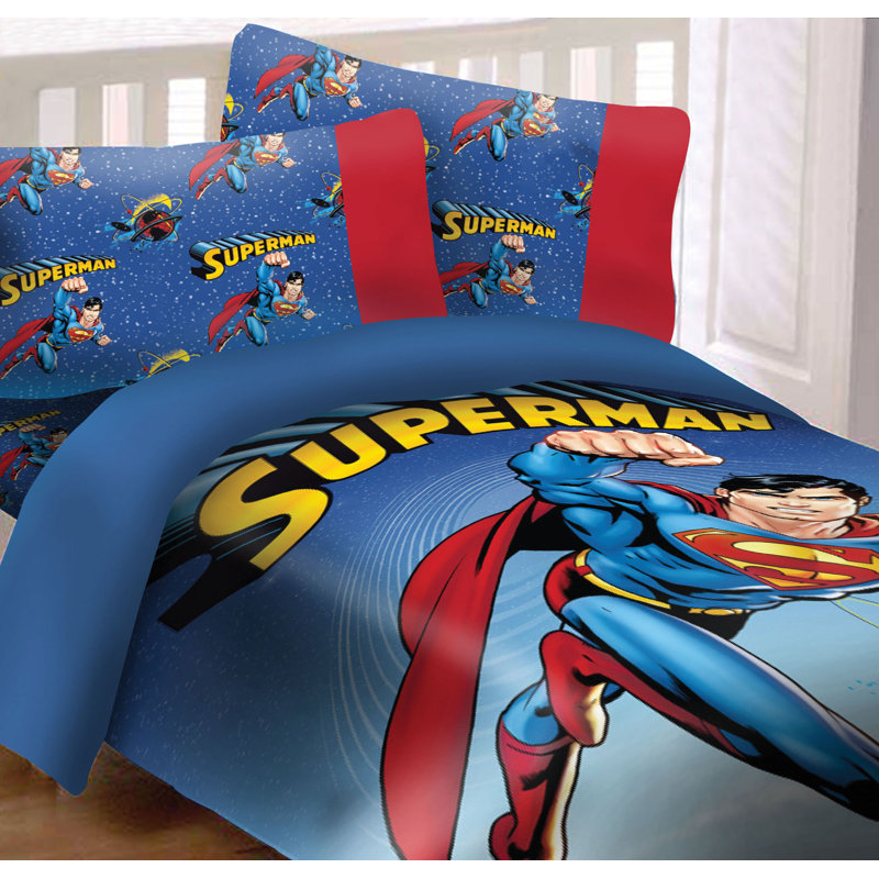 queen size superman bedding set