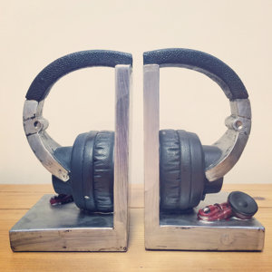2-tlg. Buchstützen Headphones von Castleton Home
