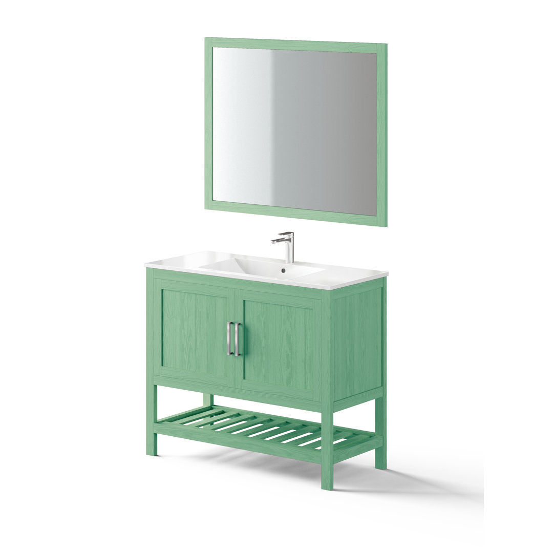 Norrie 3 Stück 1001mm Waschtisch & Spiegel Sets