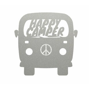 Campervan Camping Sign Large Metal Sign Born To Roam Happy Camper Quote 