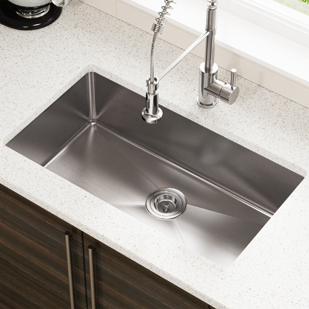 Stainless Steel 31 X 18 Undermount Kitchen Sink