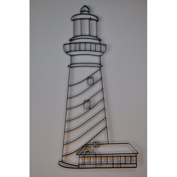 Breakwater Bay Light House Metal Wall Decor Reviews Wayfair
