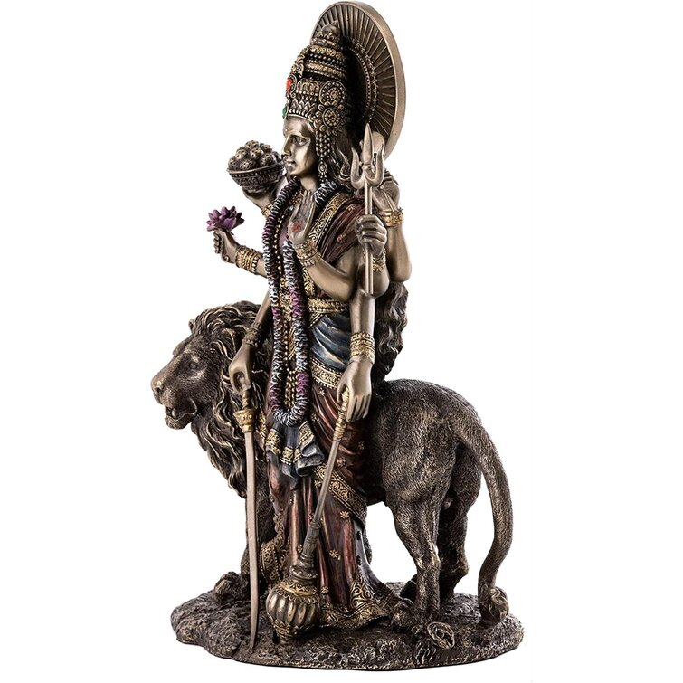 Cold Cast Bronze Colored 7.5 Inch Standing Ganesh Statue Figurine