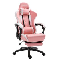 Details about   PC Gaming Chair Massage Office Chair Ergonomic Desk Adjustable PU Leather Pink 