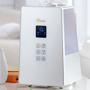 Crane USA 1.2 Gal. Cool and Warm Mist Ultrasonic Console Humidifier