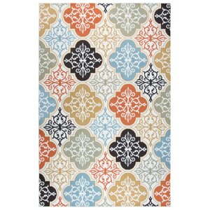 Rhiannon Ivory/Blue Area Rug