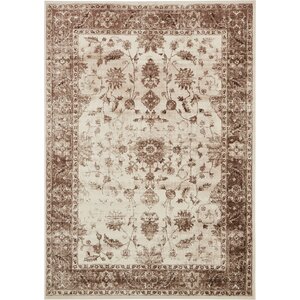 Mathieu Cream/Beige/Brown Area Rug