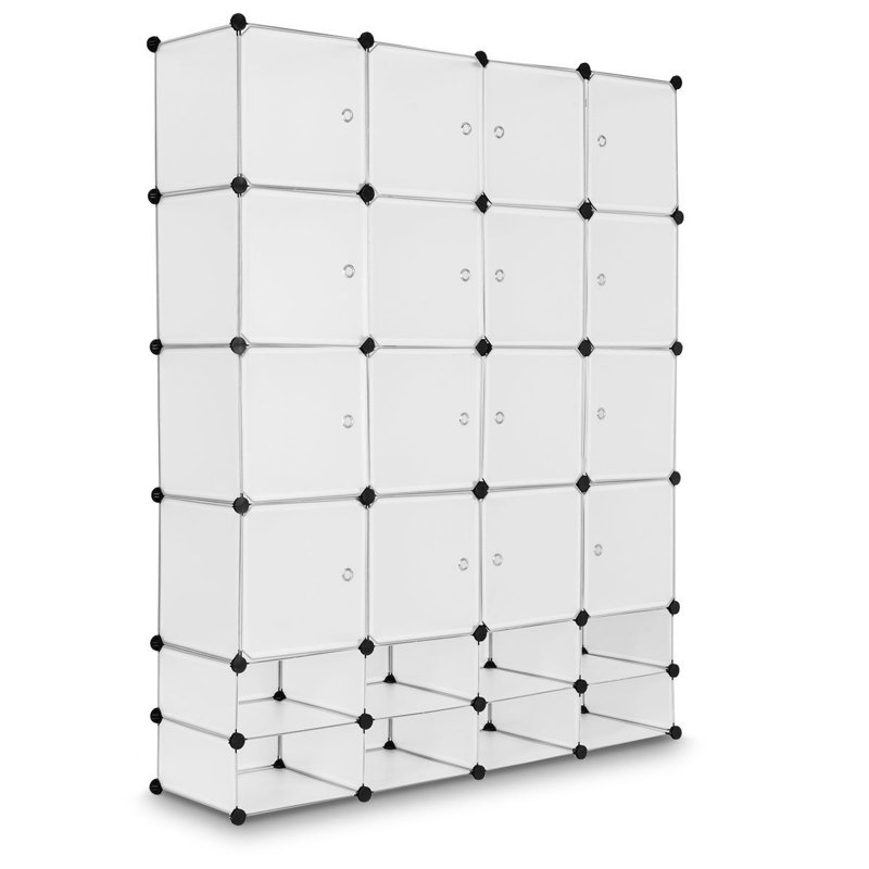 Rebrilliant Devyn 57 5 W Diy 16 8 Cube Portable Storage Organizer