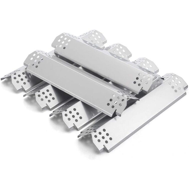 5-Pack Flame Tamers Heat Plates Shields & Grill Igniters & Stainless Steel Pipe Burners Replacement Metal Club Compatible with Grill Parts Kit Nexgrill 720-0888 720-0888N 720-0830H Gas Grills 