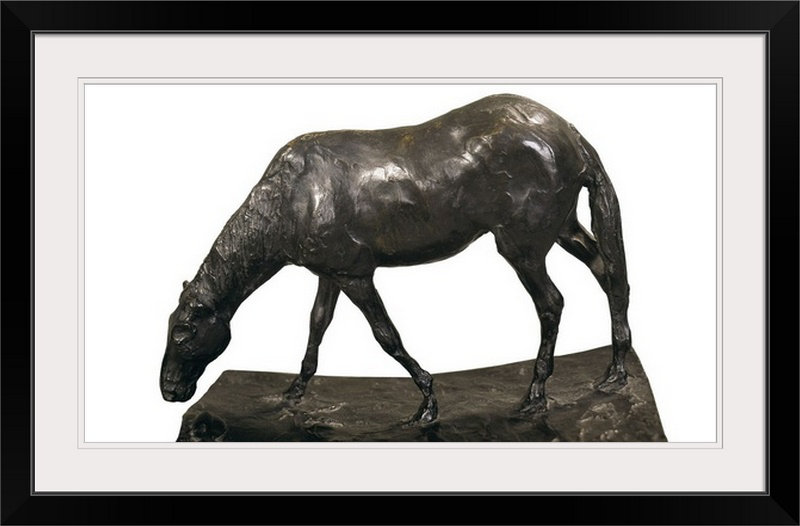 Vault W Artwork Horse At Trough By Edgar Degas Painting Print Wayfair Detailing of the ground below is. wayfair com