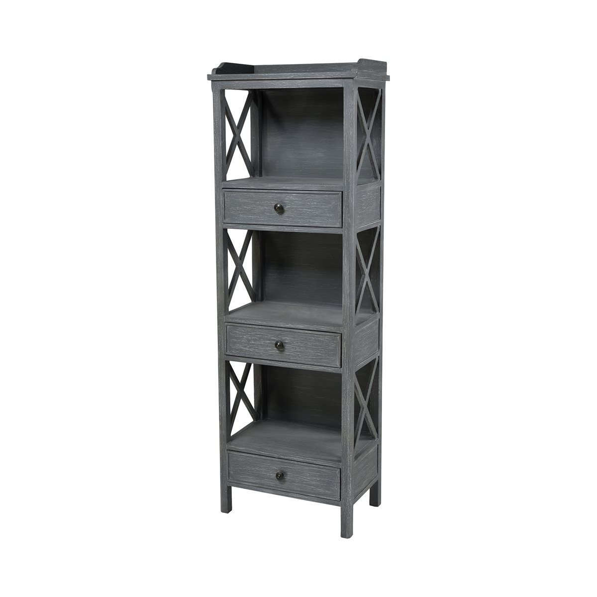 Gracie Oaks Mckayla 3 Drawer Shelving Unit Etagere Bookcase Wayfair