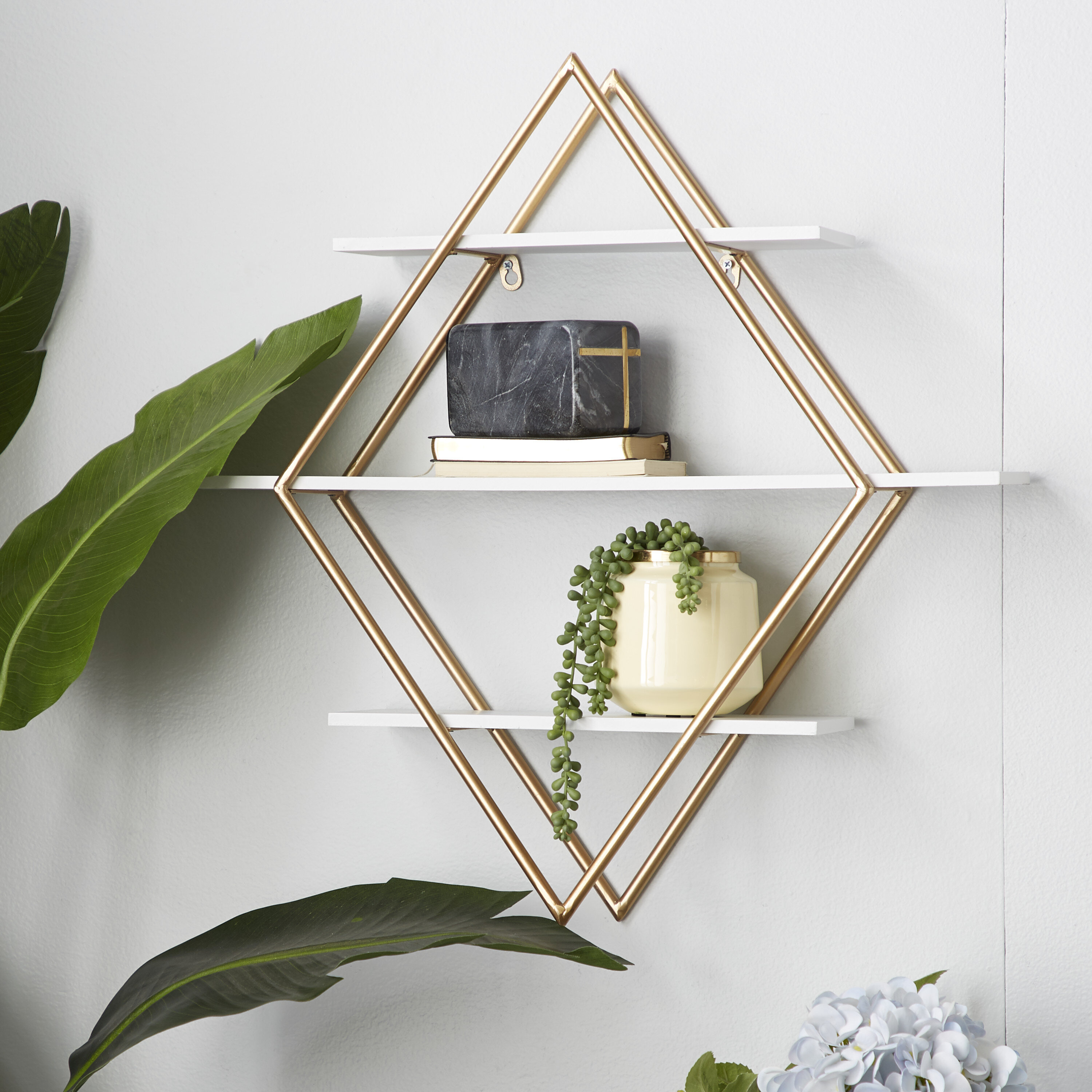 Hexagon Photo Frame Wall Mounted Picture Photo Frame Holder Art Decoration MDF 