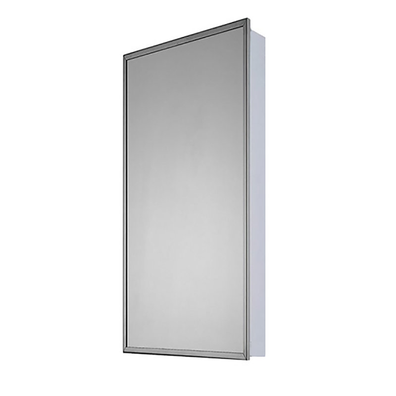 Winston Porter Norita Surface Mount Framed 1 Door Medicine Cabinet With 7 Adjustable Shelves Wayfair