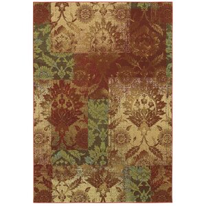 Savanna Ethereal Garden Paprika/Beige Area Rug