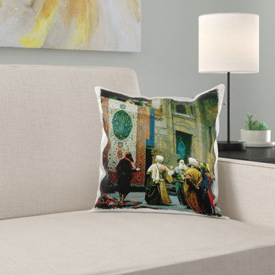 The Carpet Merchant by Jean Pillow Cover East Urban Home