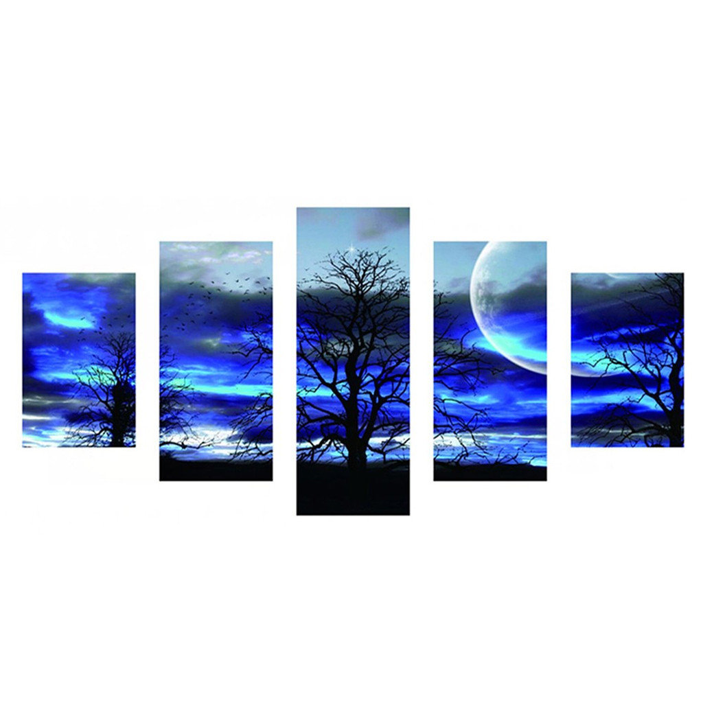 Moon Full Drill DIY 5D Diamond Painting Cross Stitch Kits Handicraft Home Decor 