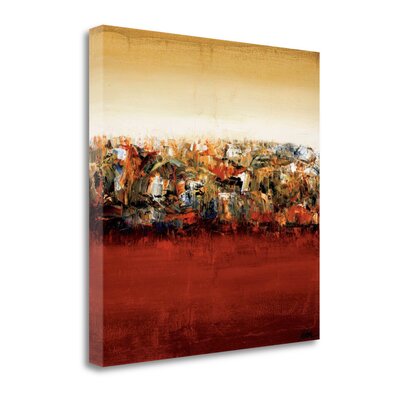 'Red Lake' Print on Wrapped Canvas Tangletown Fine Art Size: 30