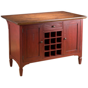 Red Kitchen Islands Carts You Ll Love Wayfair Charleston Kitchen Island