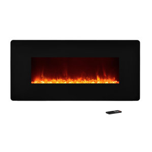 Fulton Wall Mount Electric Fireplace by Wade Logan