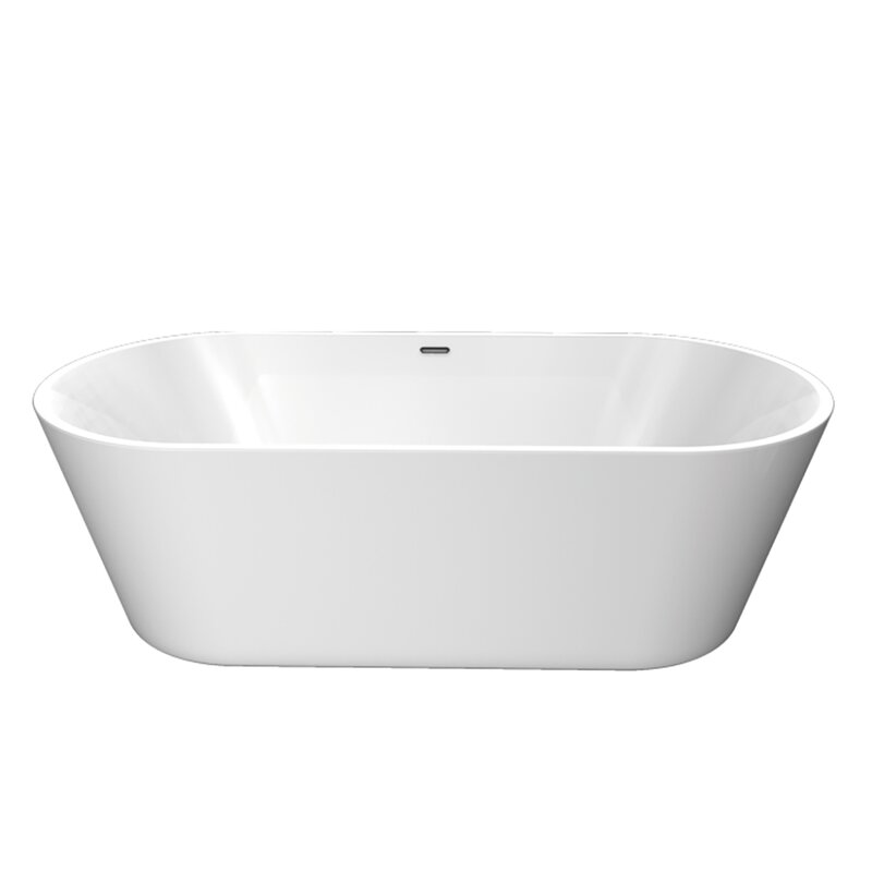 Valley Acrylic Ltd 58 X 31 Freestanding Soaking Bathtub Wayfair Ca