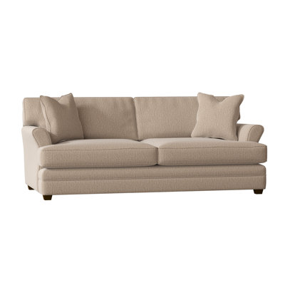 85 Flared Arm Sofa with Reversible Cushions Wayfair Custom Upholstery Body Fabric Anthem Latte