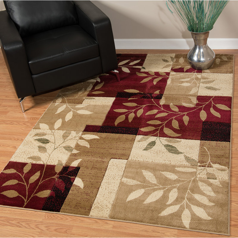 Fleur De Lis Living Ponca Burgundy Area Rug & Reviews | Wayfair