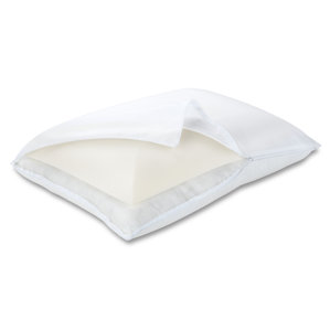 Memory Foam and Fiber Standard Pillow by Luxury Solutions