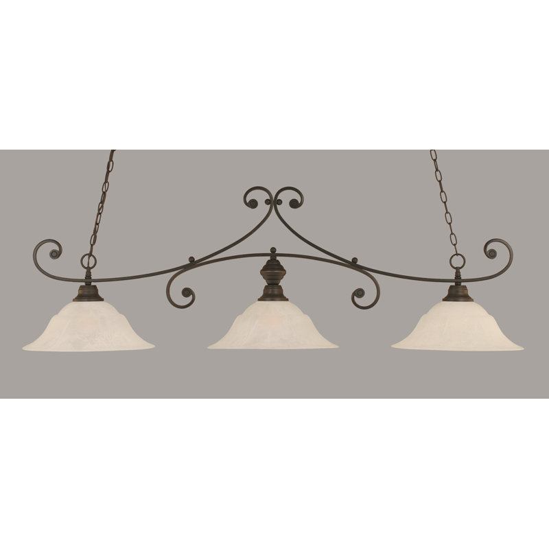 Fleur De Lis Living Babin 3 Light Kitchen Island Linear Pendant Wayfair