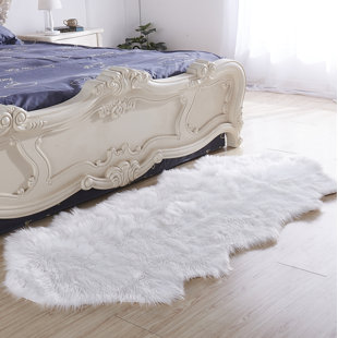 Faux Fur Rugs You Ll Love Wayfair Haywards Luxury Hand Tufted Faux Fur White Area Rug