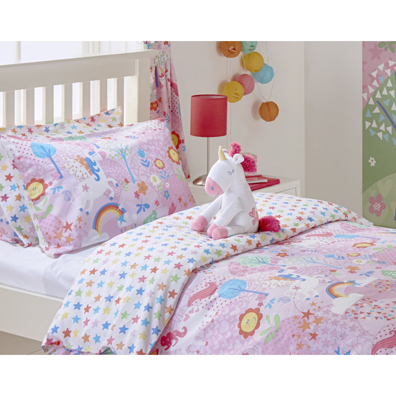 Harriet Bee Hayley Unicorn Duvet Cover Set Reviews Wayfair Co Uk