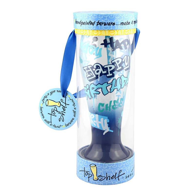 The Party Aisle Decorative Graffiti Painted Happy Birthday 24 Oz