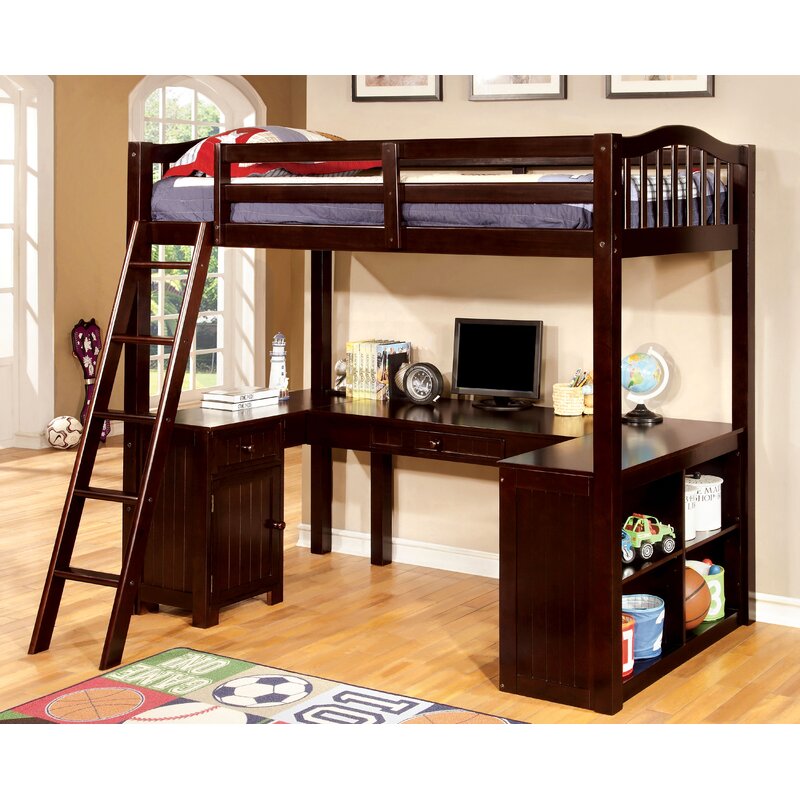 wayfair bunk beds with desk