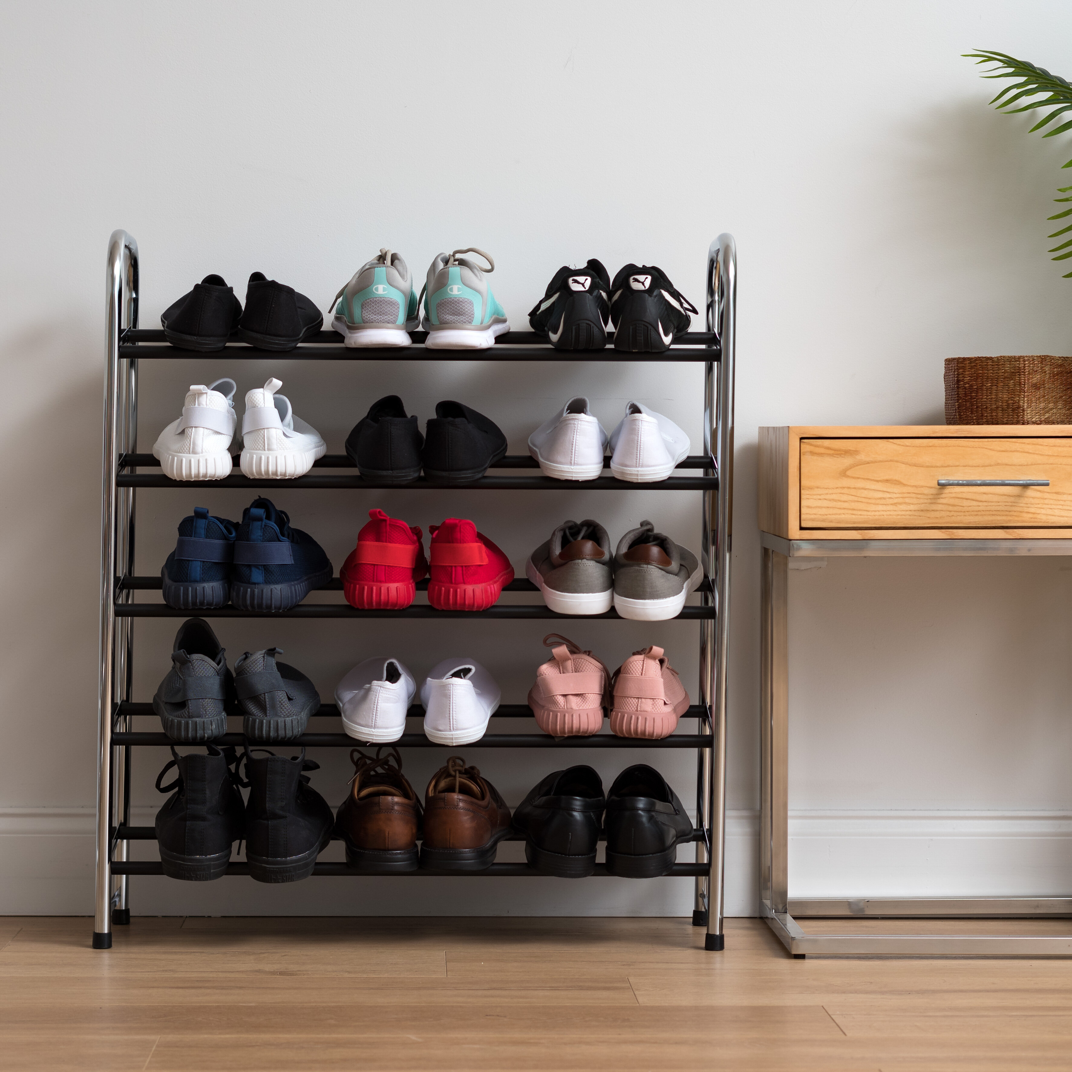 Rebrilliant Supreme 15 Pair Stackable Shoe Rack Wayfair