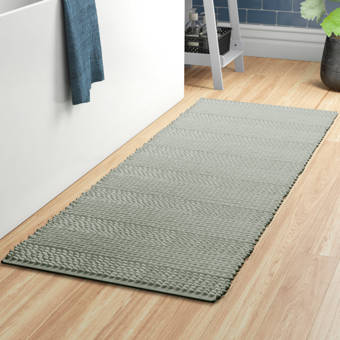 Everly Quinn Corisande Tropical Designer Rectangle Non Slip Floral Bath Rug