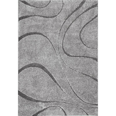 Almarosa Modern Shag Performance Dark Gray Rug