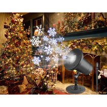 14 Designs LED Snowflake Projector Light Christmas Moving Projection Light US 