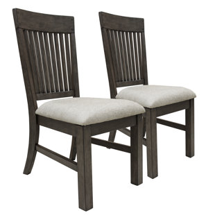 Farmhouse Style Chairs Wayfair Lemen Farmhouse Style Upholstered Dining Chair Set Of 2