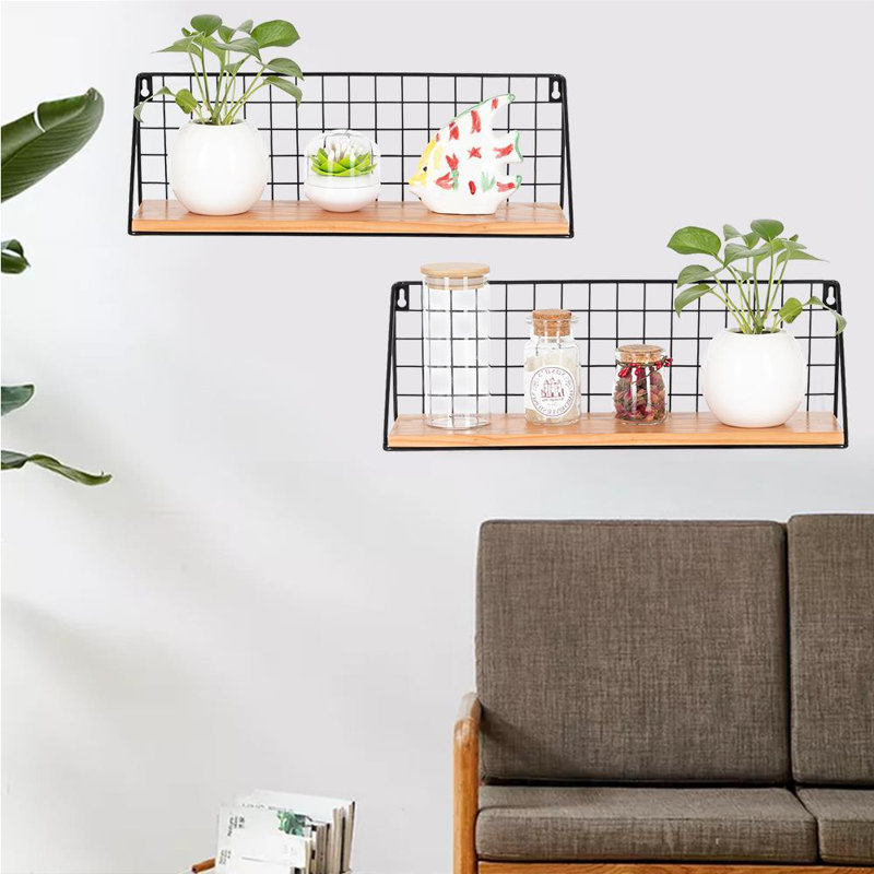 Gracie Oaks Thorgard Wall Storage Organizer With Wall Baskets Wayfair