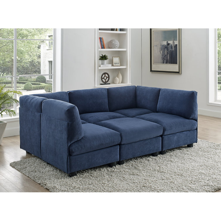 Roeder 6 - Piece Upholstered Sectional Mercury Row