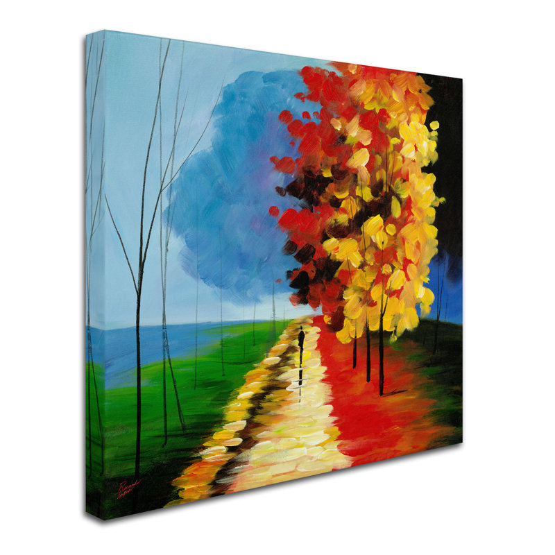 Trademark Art Walk In The Park By Ricardo Tapia Painting Print