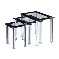 Featured image of post Black And Silver Nest Of Tables - Lookfor the finish that best complements.
