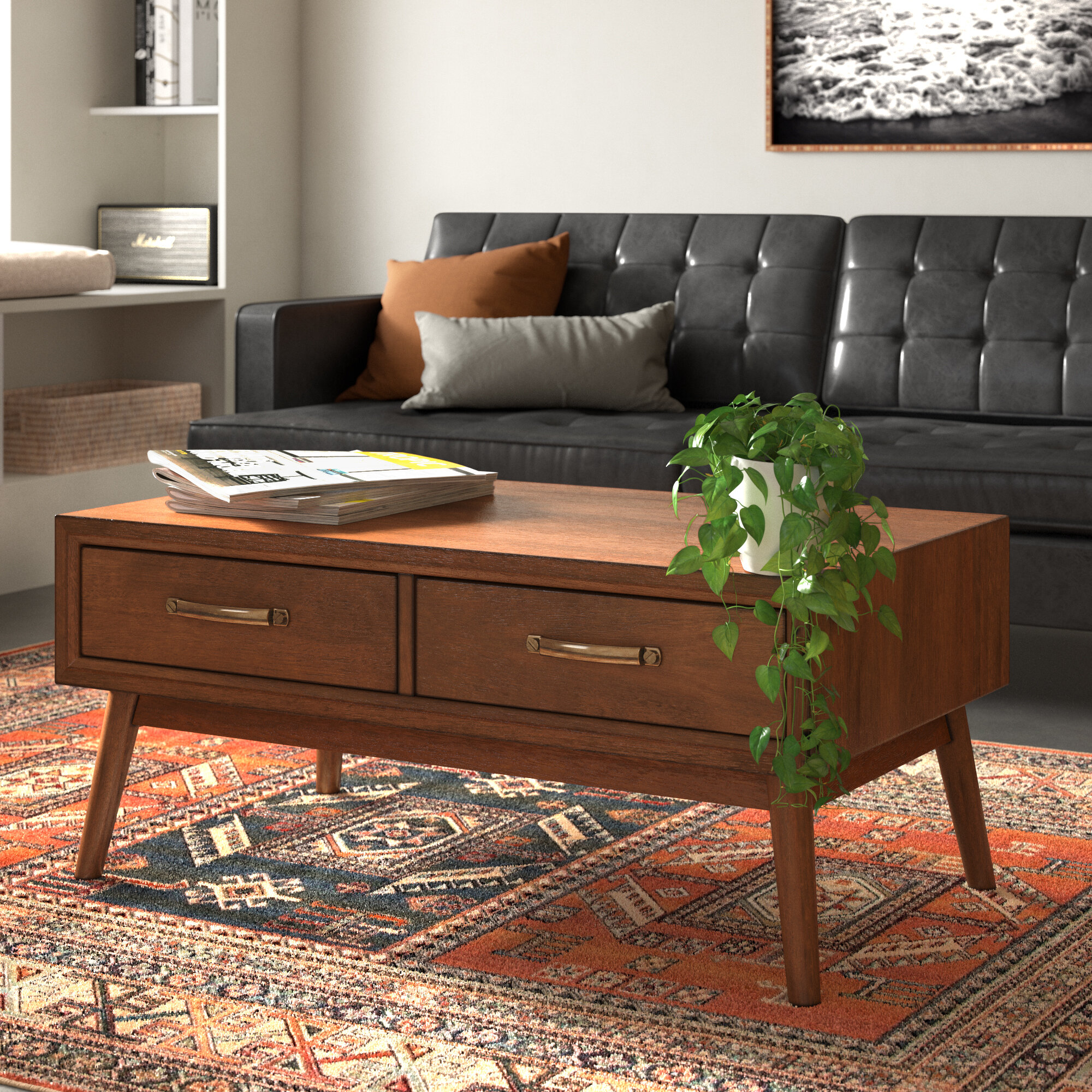 wayfair smart coffee table with storage