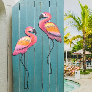 Toland "Two Flamingos" decorative 12.5 x  18 Seasonal garden size flag 