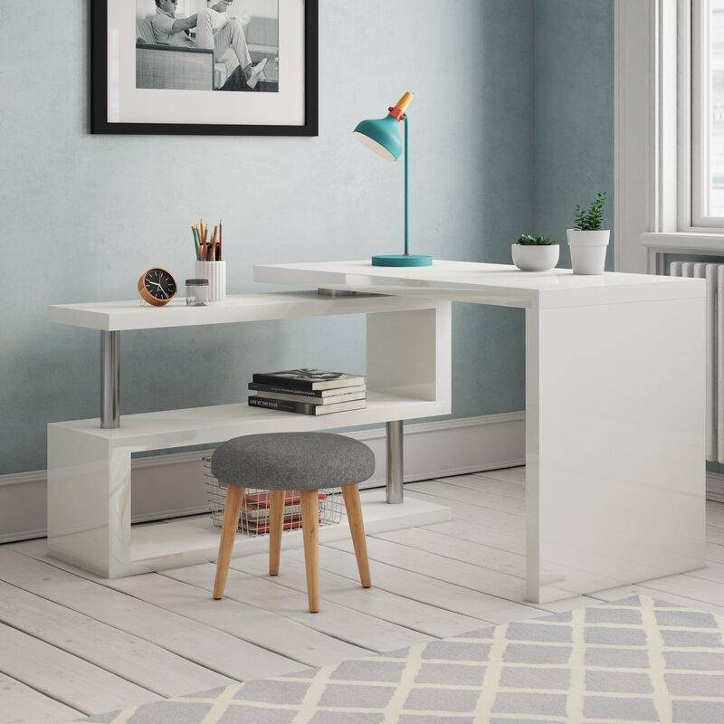 Wade Logan Corniche L Shape Desk Reviews Wayfair Co Uk