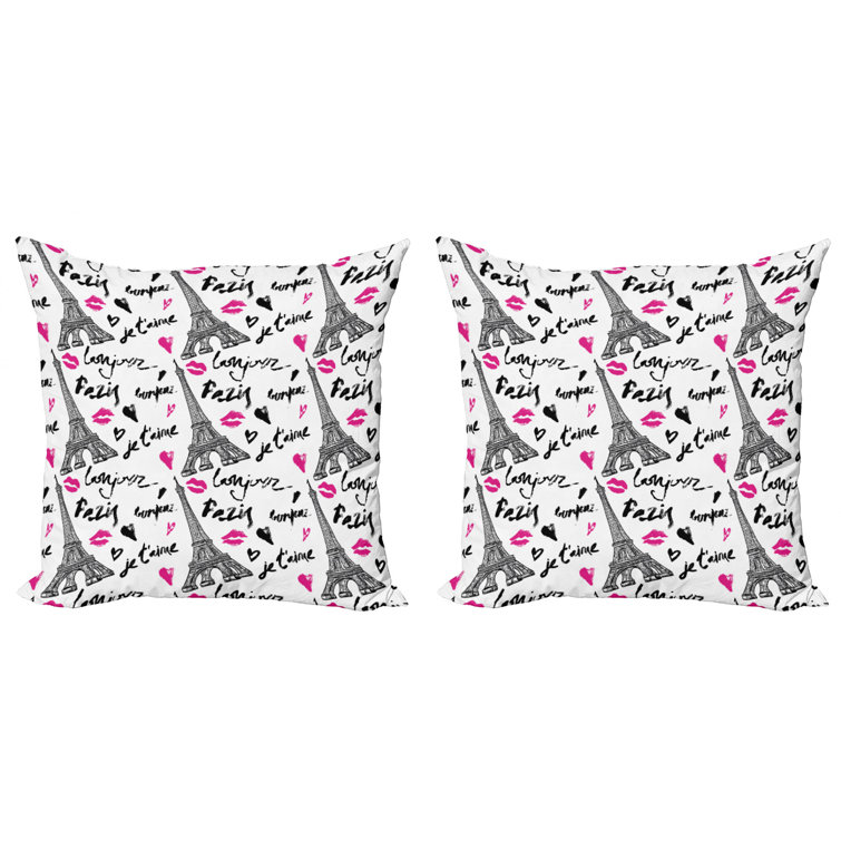 eiffel tower sequin pillow