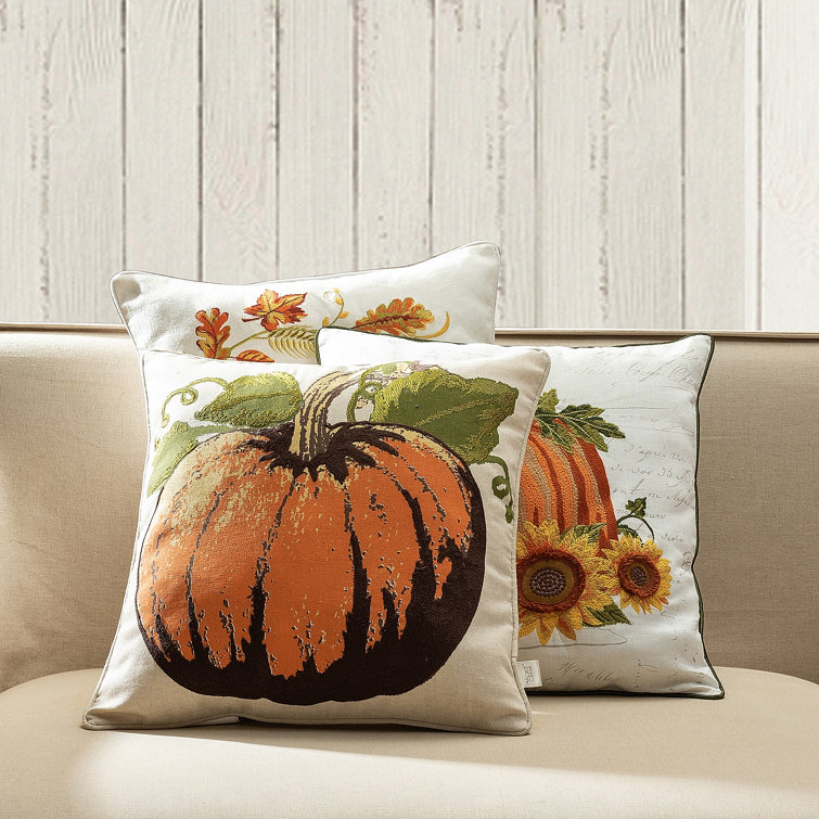 pumpkin colored pillows
