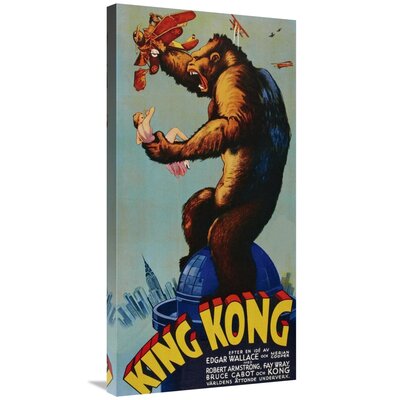 'Film Posters King Kong' Vintage Advertisement on Canvas East Urban Home Size: 36